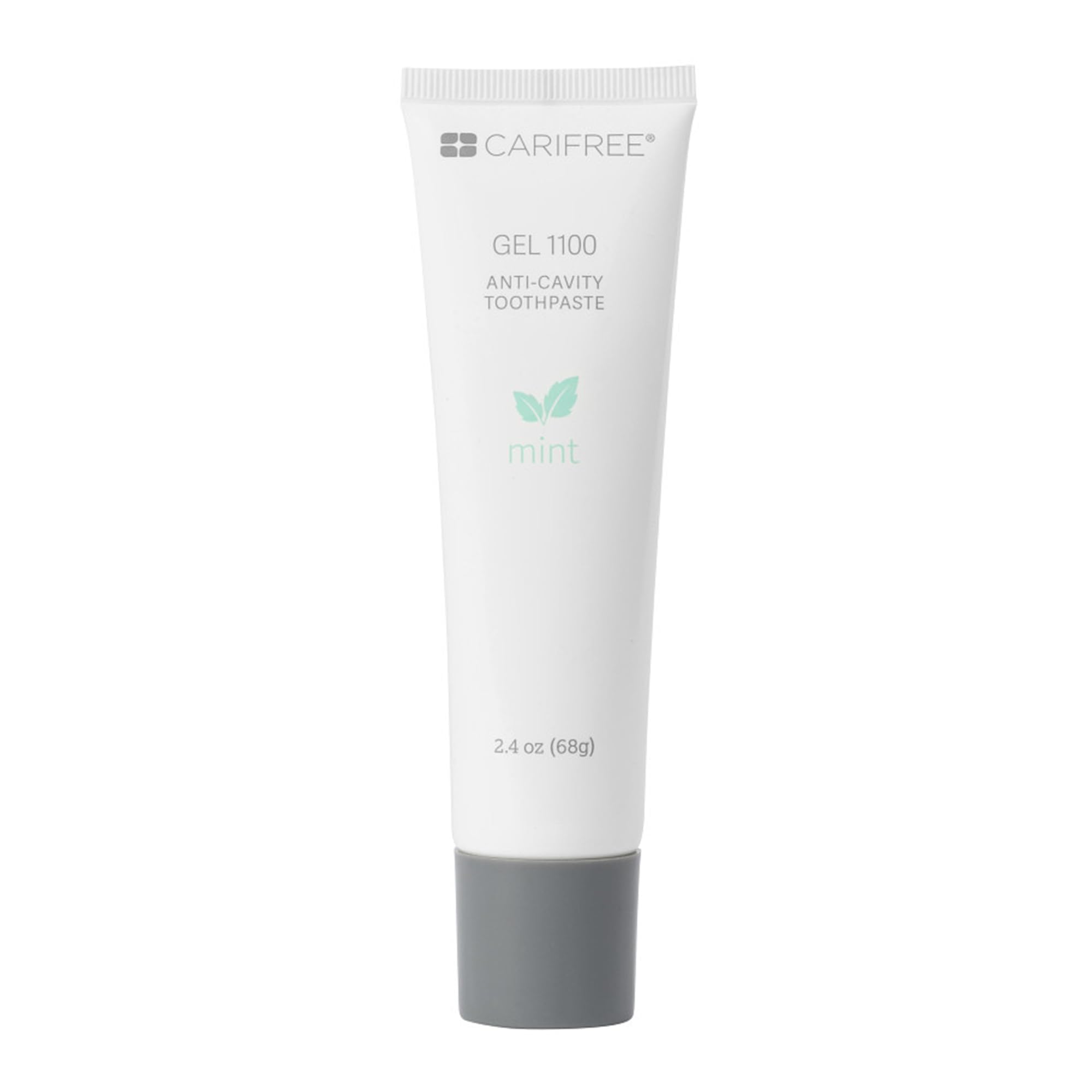 Front view of CariFree Gel 1100 Mint toothpaste