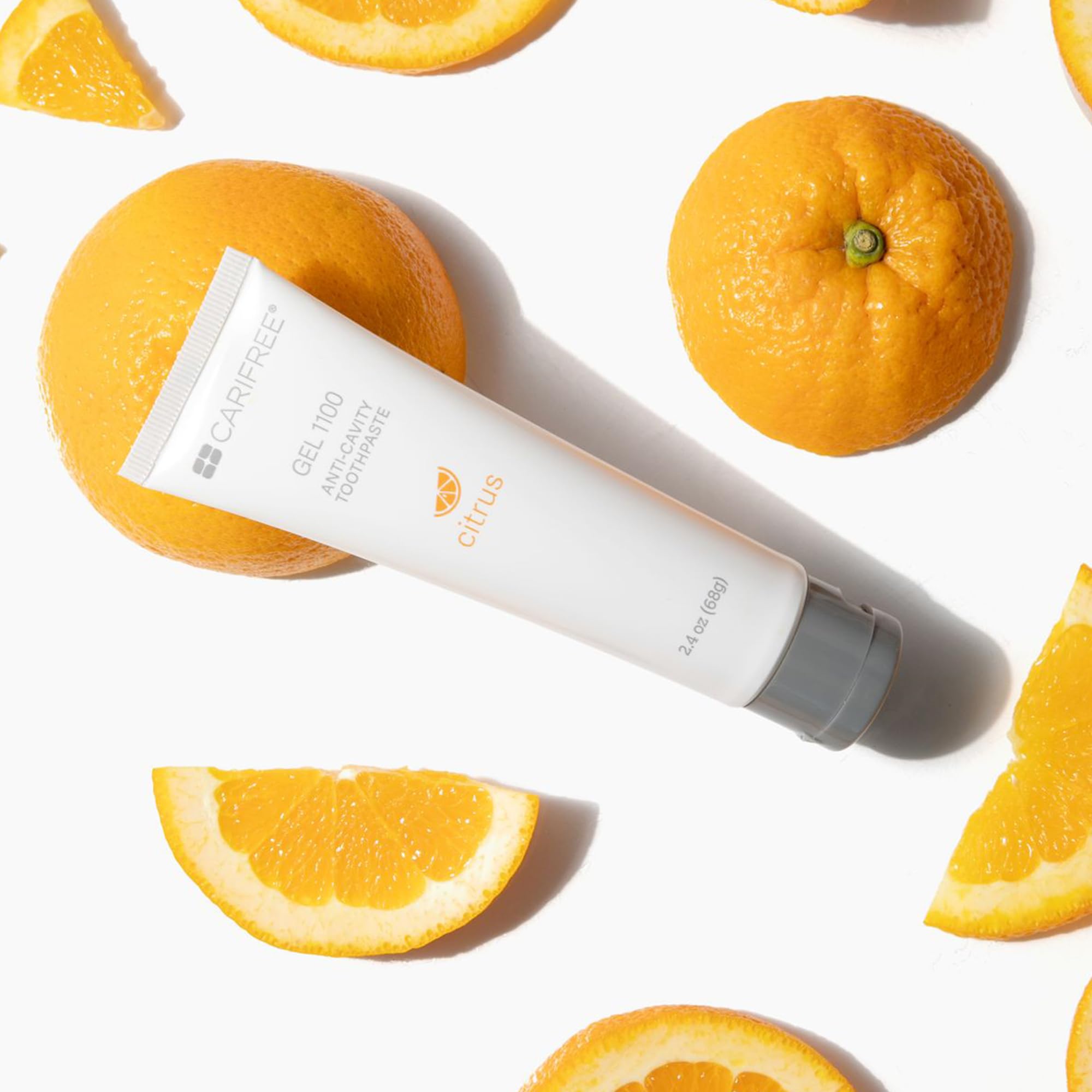Enamel protection and whitening prevention with CariFree Gel 1100 Citrus