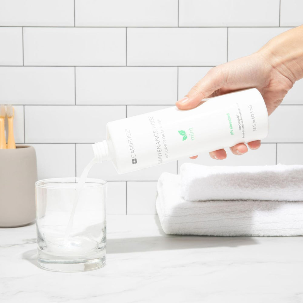 USA-made CariFree Maintenance Rinse packaging