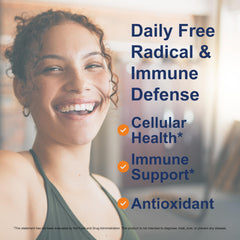 Antioxidants: vitamins A, C, E and selenium icons