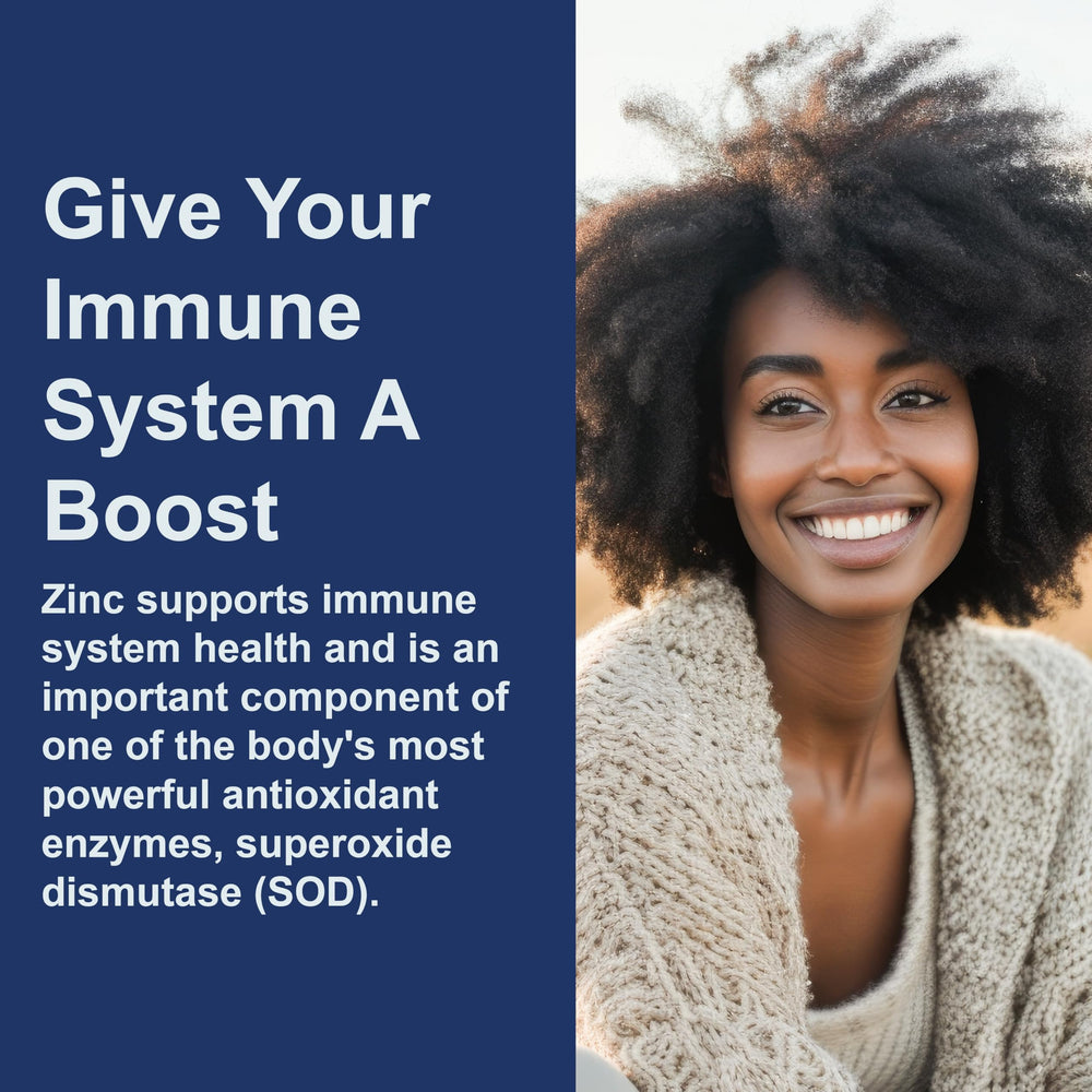 Zinc softgel and ingredients focus