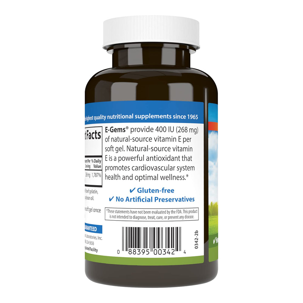 Two soft gel capsules with white background