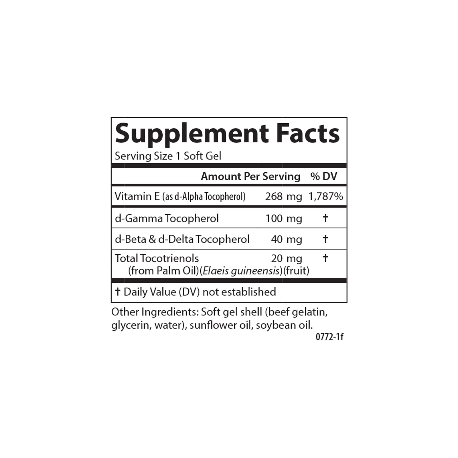 Carlson E-Gems Elite Vitamin E 400 IU bottle with label