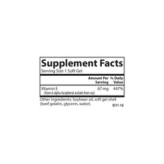 Open bottle with soft gel capsules