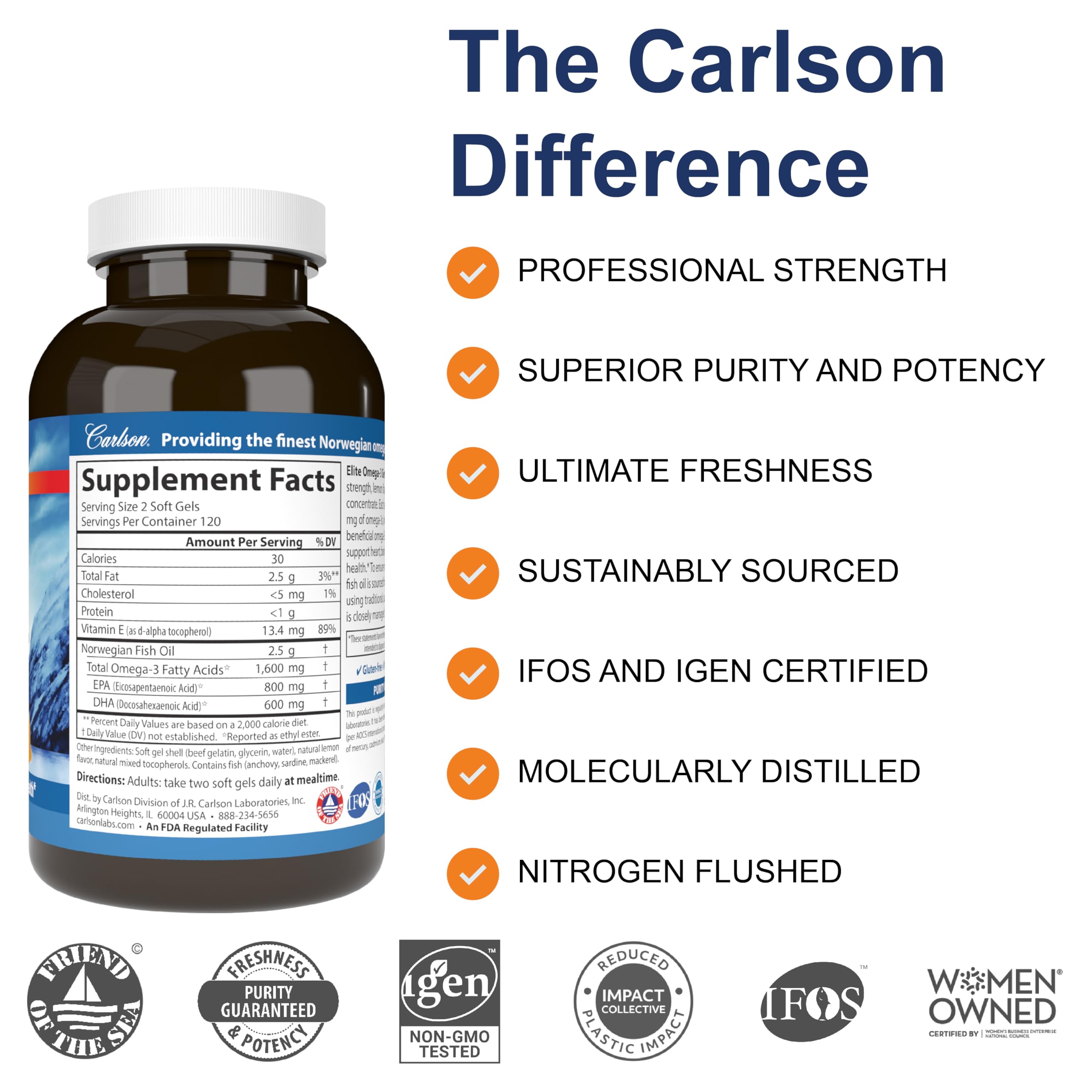 Close-up of lemon-flavored omega-3 softgels