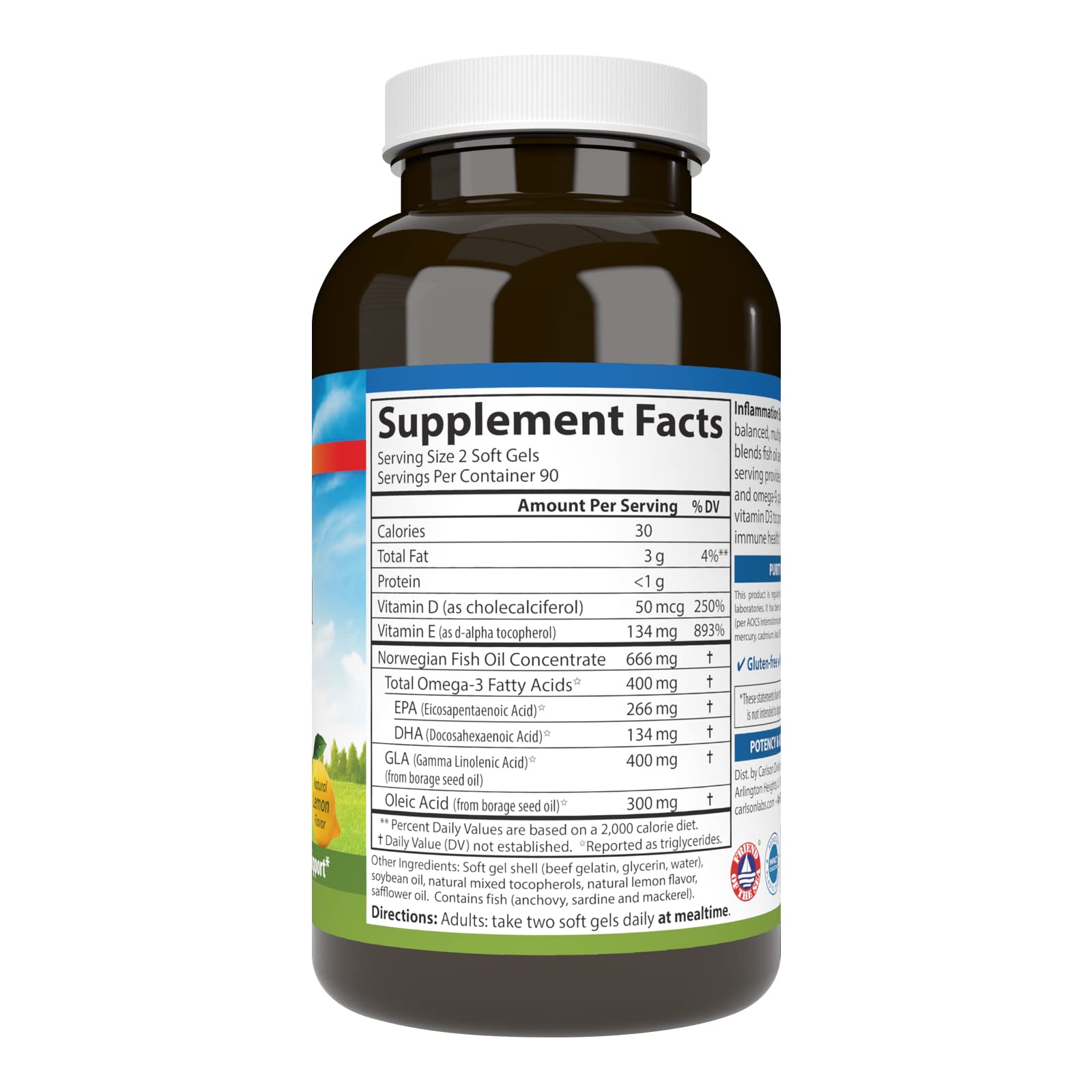 Carlson Inflammation Balance softgels capsules