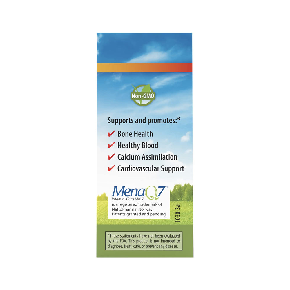 Liquid K2 MK-7 drops for easy daily dosing