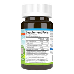 Close-up of animal-shaped zinc chewable tablets