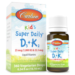 Carlson Kids D3+K2 Drops bottle front view