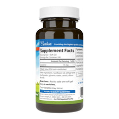 Carlson Lycopene 15 mg Tomato-Free bottle back label close-up