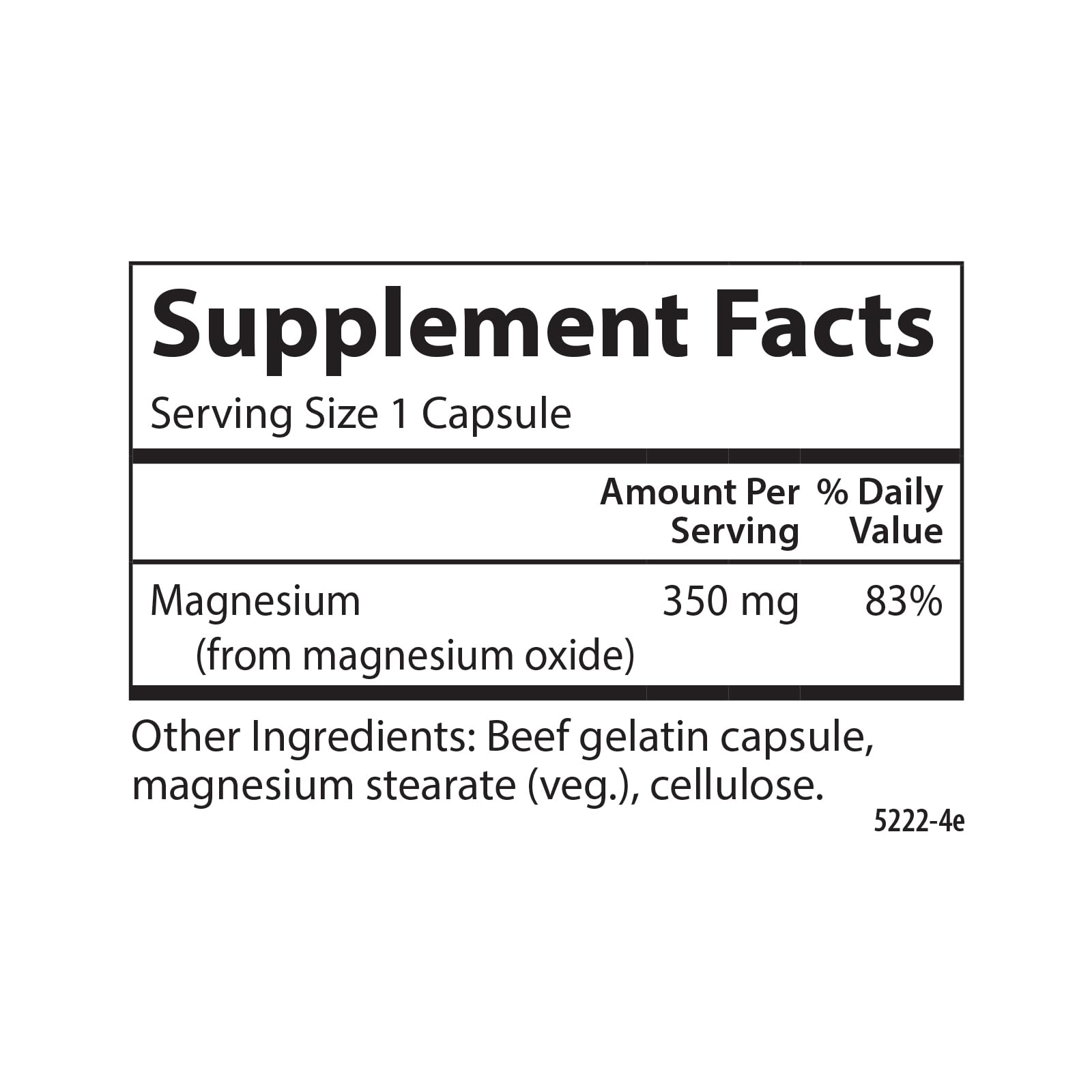 Carlson magnesium label closeup – trust and quality highlighted on the packaging.