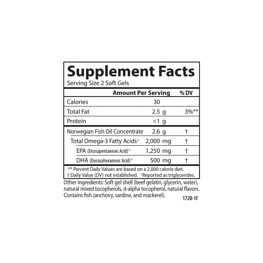 Wild-caught Norwegian fish oil source for Carlson Maximum Omega 2000