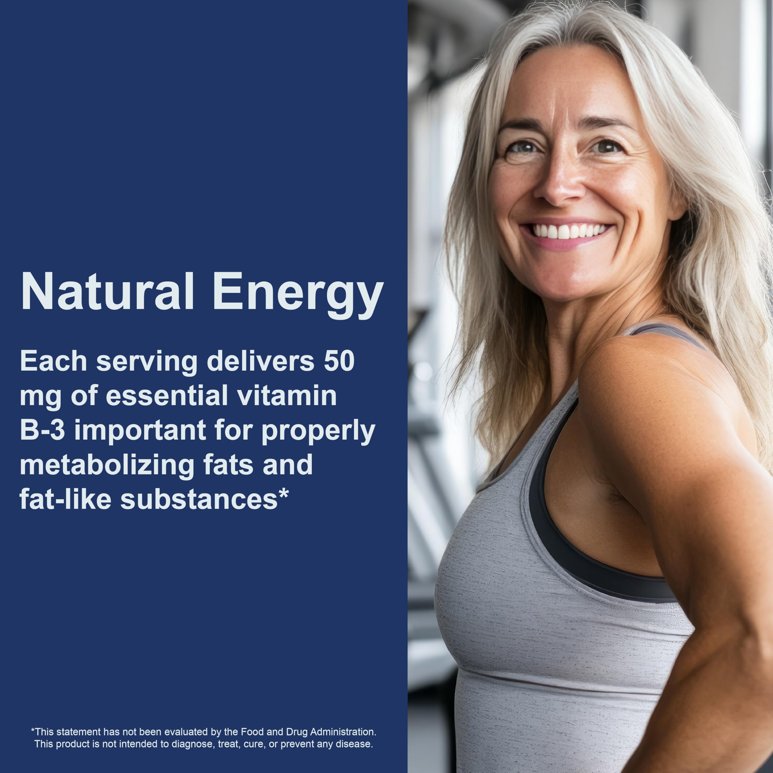 Carlson Niacin packaging box shows dosage information for planning daily use.