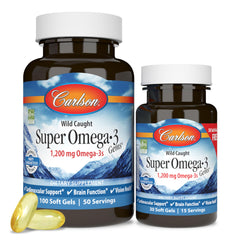 Carlson Super Omega-3 Gems bottle front label
