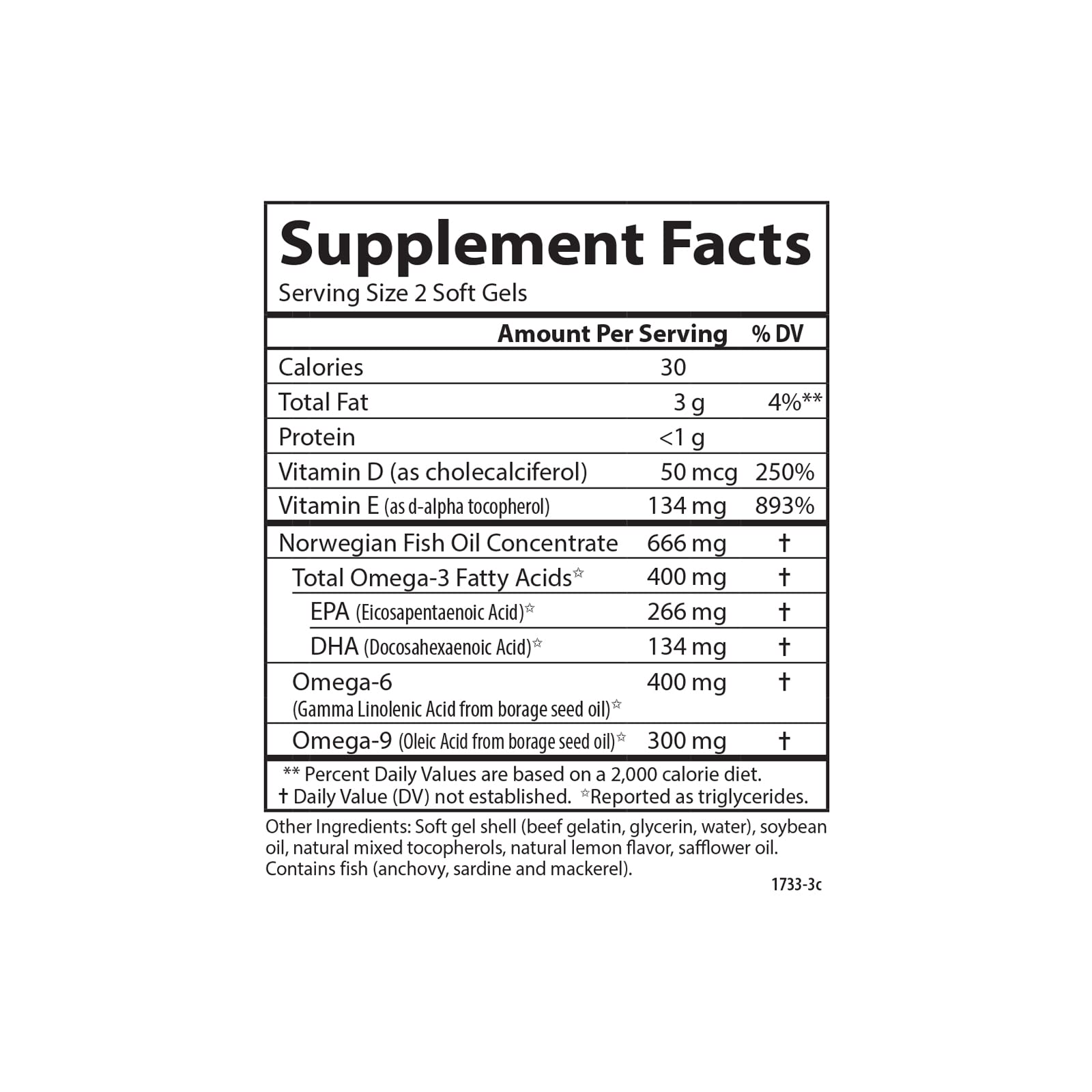 Carlson Omega Complete Gems wild-caught sustainably sourced label signaling responsible sourcing