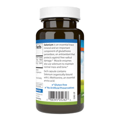 Close-up of Carlson Selenium 200 mcg Yeast-Free bottle