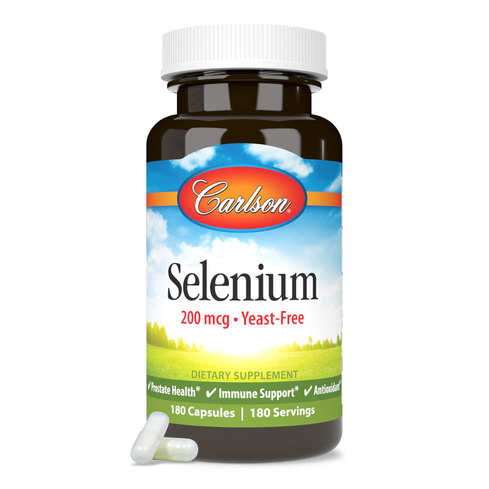 Lifestyle image showing health support with selenium supplement