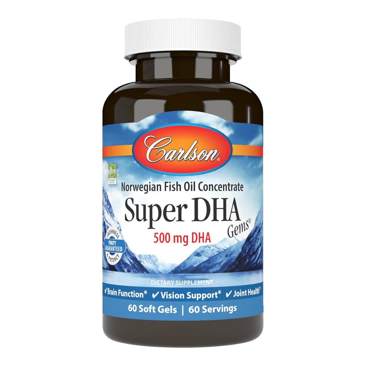 Carlson Super DHA Gems bottle and label