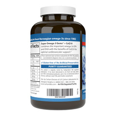 Softgels with bottle showing label
