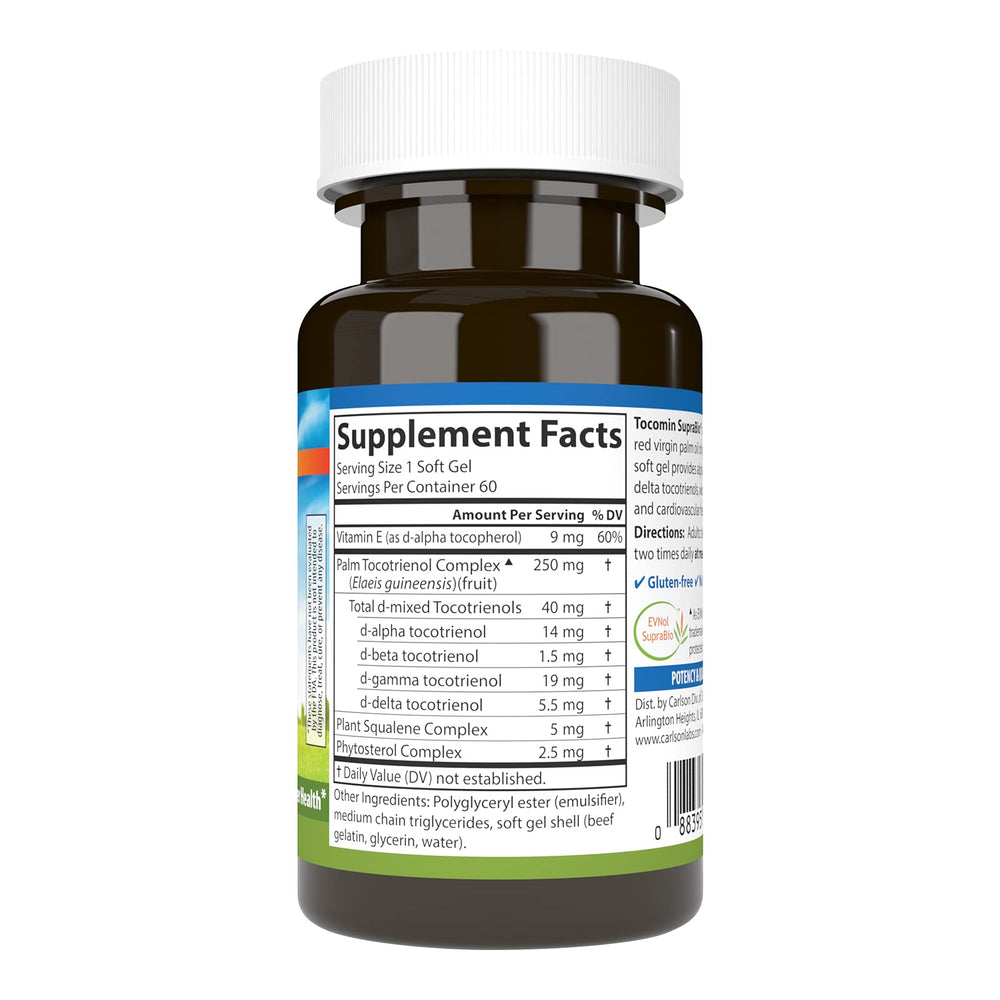 Close-up of Tocomin SupraBio soft gels