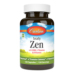 Carlson Totally Zen bottle with 120 capsules