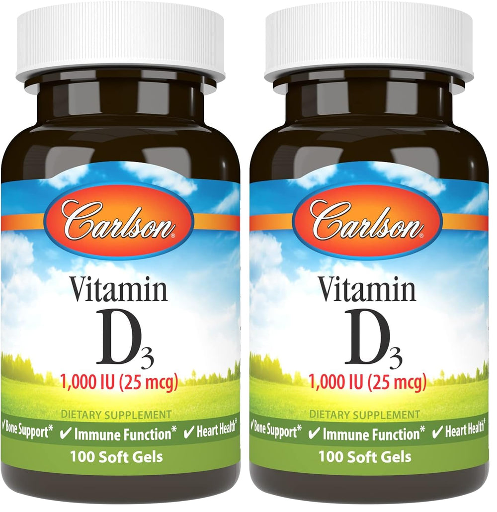 Carlson Vitamin D3 bottle front view