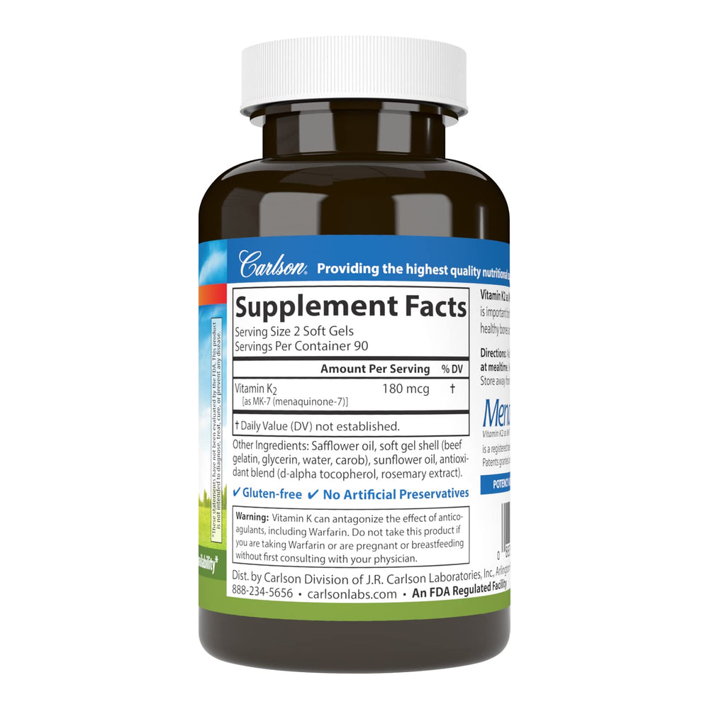 Close-up of Vitamin K2 MK-7 softgel capsules