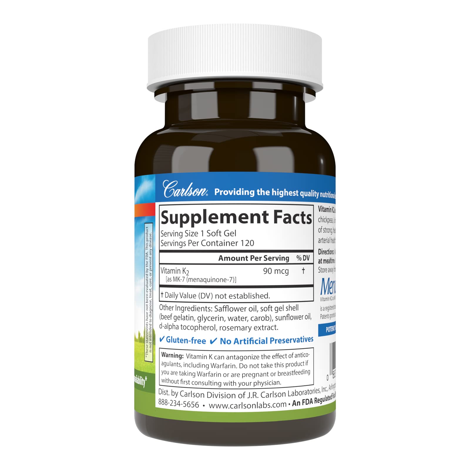 Close-up of Vitamin K2 MK-7 softgel capsules