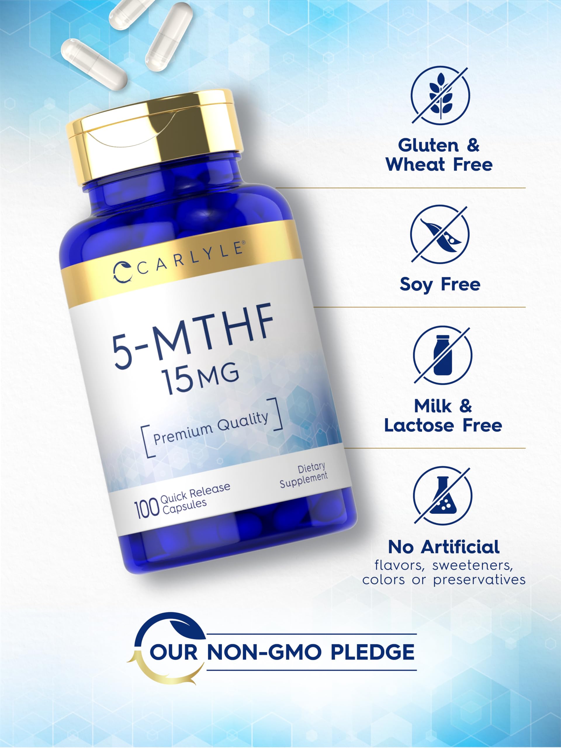 Carlyle 5-MTHF bottle packaging image