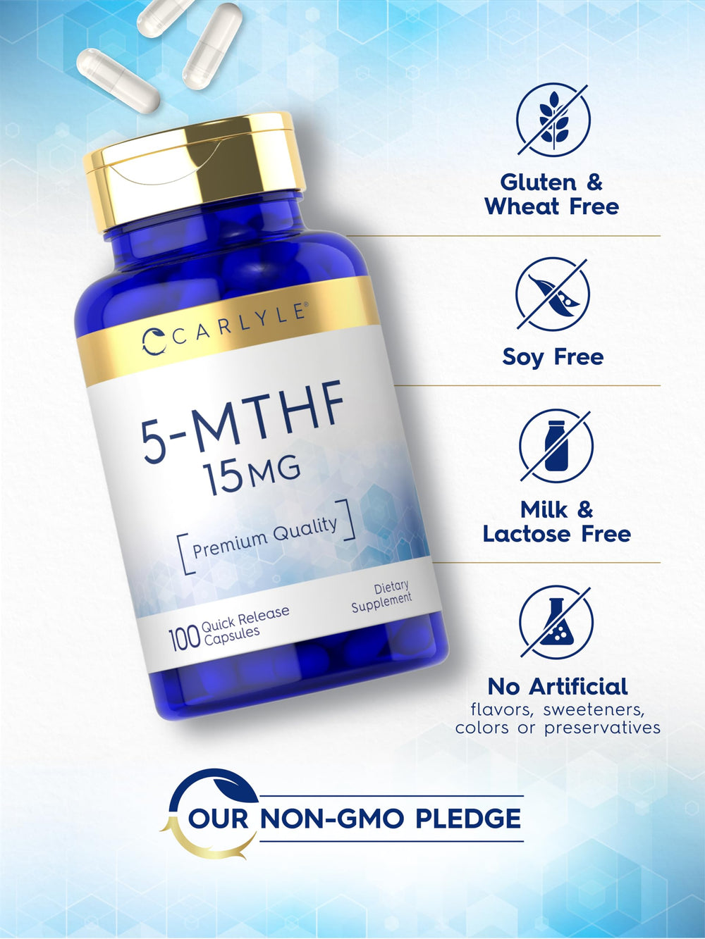 Carlyle 5-MTHF bottle packaging image