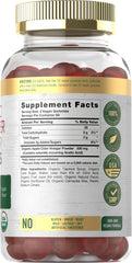 Carlyle open bottle with apple cider vinegar gummies visible for easy dosing