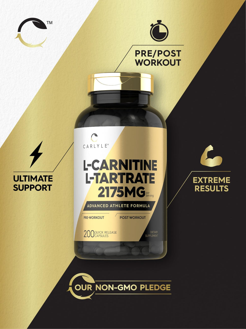 Advanced Athlete Formula packaging featuring premium Carlyle nutrition.