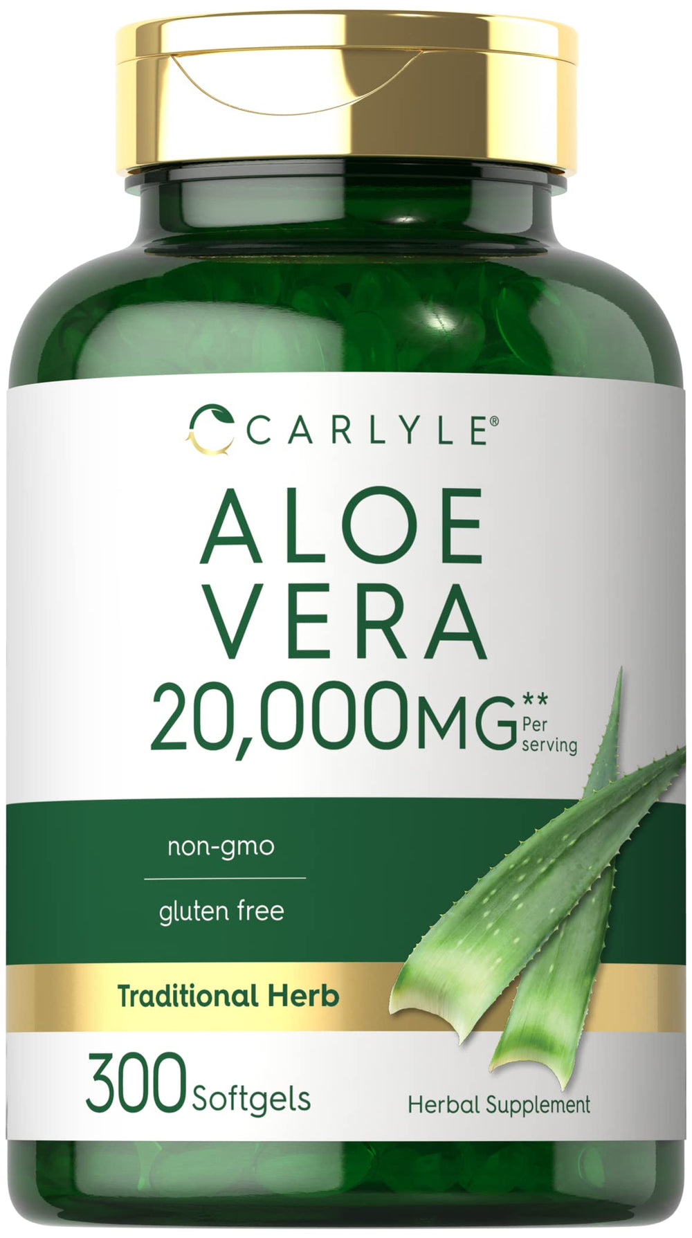 Carlyle Aloe Vera Softgel Capsules bottle front view