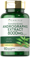 Front view of Carlyle Andrographis Paniculata Capsules bottle