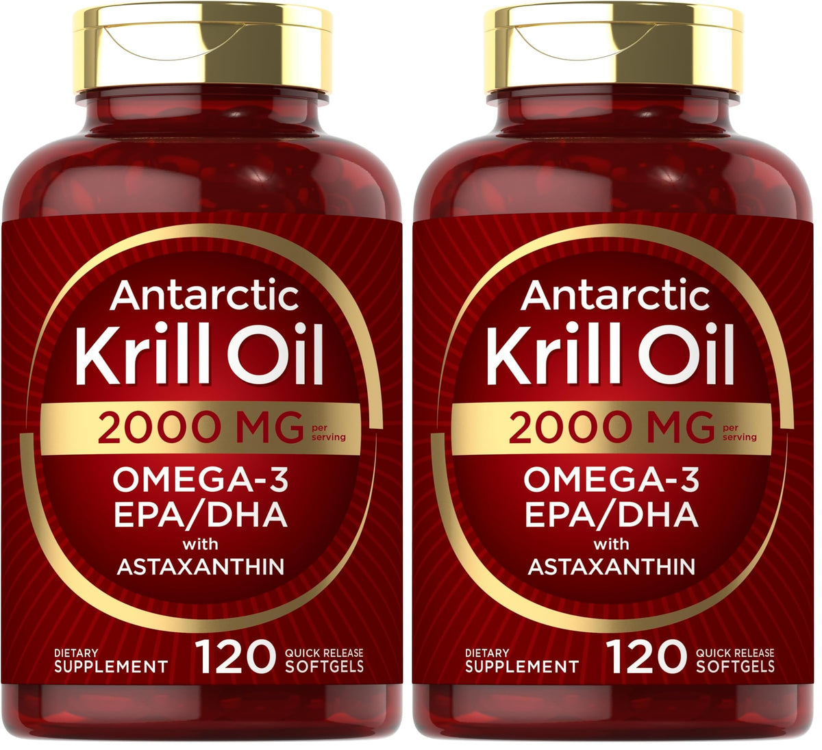 Carlyle Antarctic Krill Oil 2000 mg bottle and label