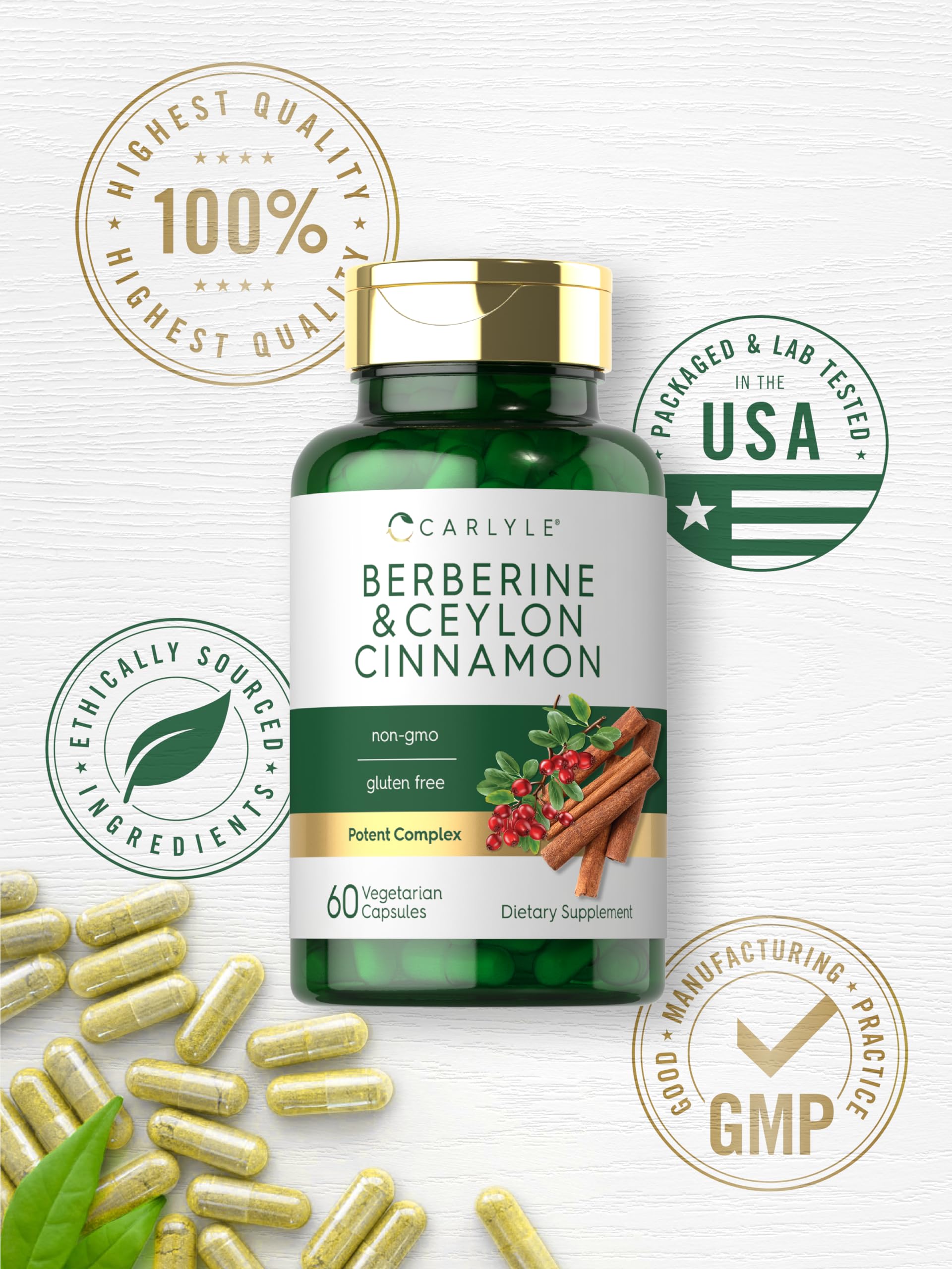 Scientist labeling Carlyle Berberine Ceylon Cinnamon complex