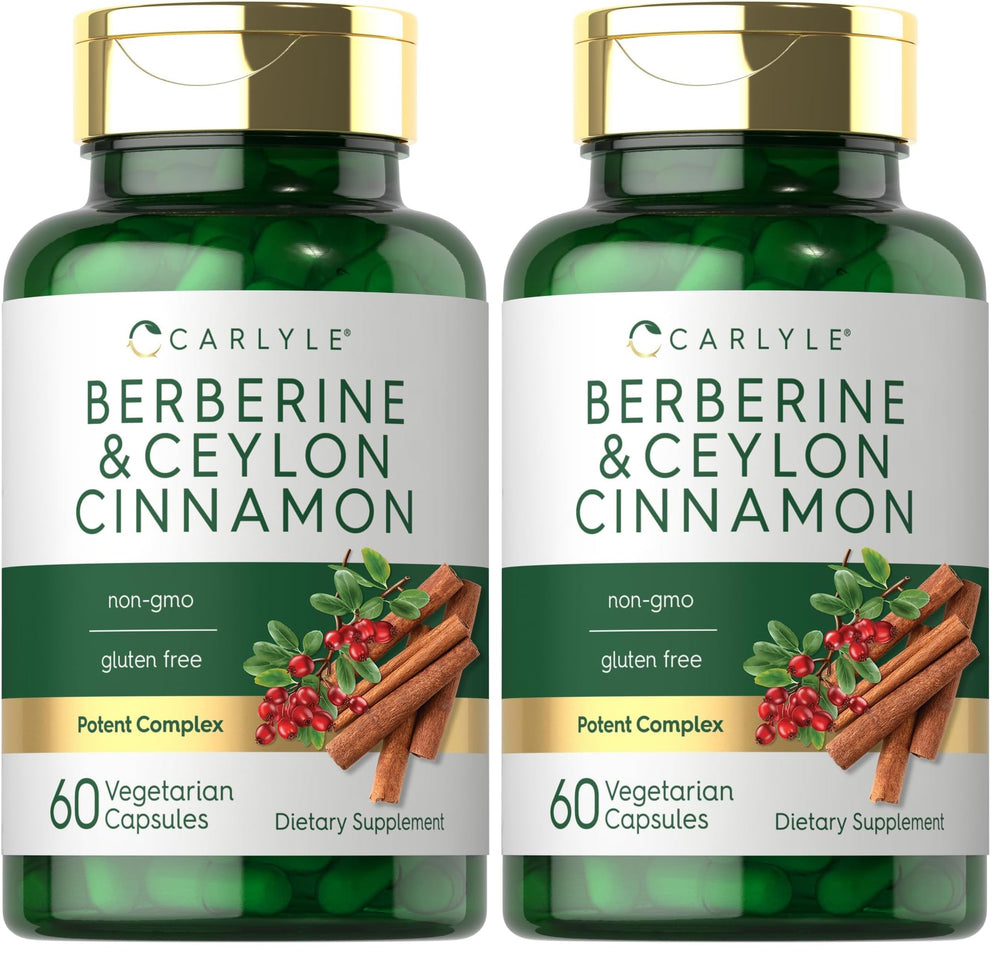 Carlyle Berberine with Ceylon Cinnamon bottle - front view