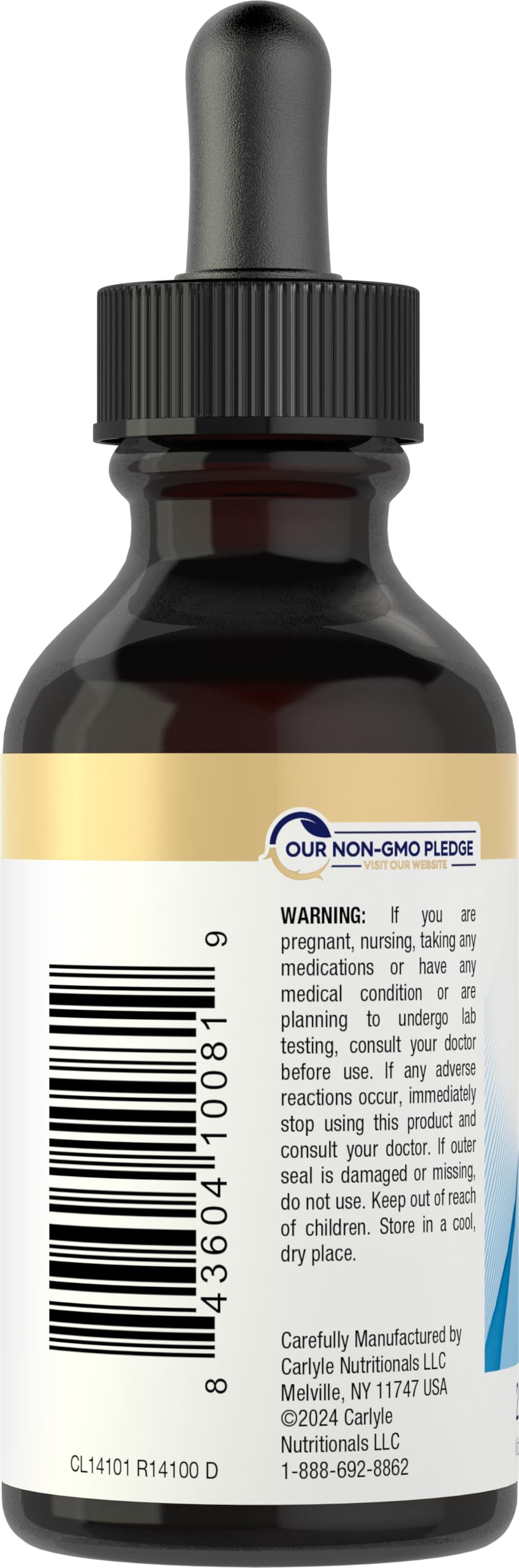 Biotin drops ingredients label