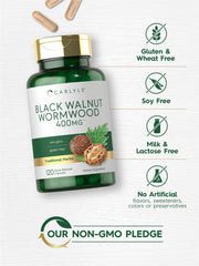 Daily dosage concept for Carlyle Black Walnut Wormwood 120 capsules