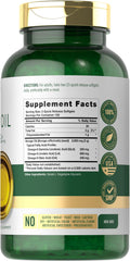 Back label with supplement facts for Carlyle Borage Oil 2000mg