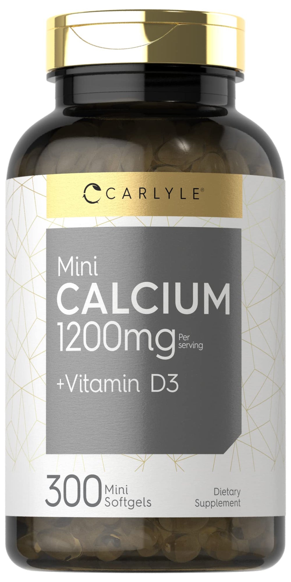 Carlyle Calcium 1200 mg with Vitamin D3 bottle front