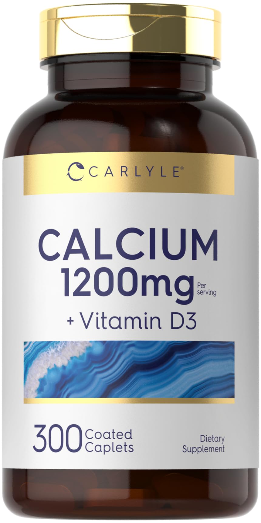 Bottle of Carlyle Calcium 1200mg with Vitamin D3