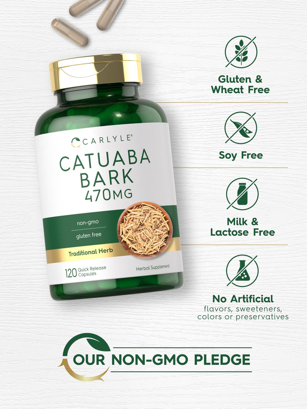 Product packaging featuring Trichilia Catigua extract