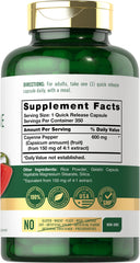 Close-up of Carlyle Cayenne Pepper Capsules 600mg