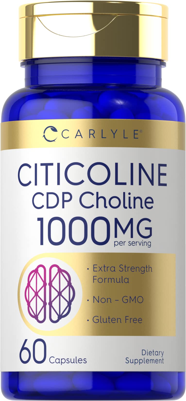 Carlyle Citicoline 1000mg bottle - 60 capsules