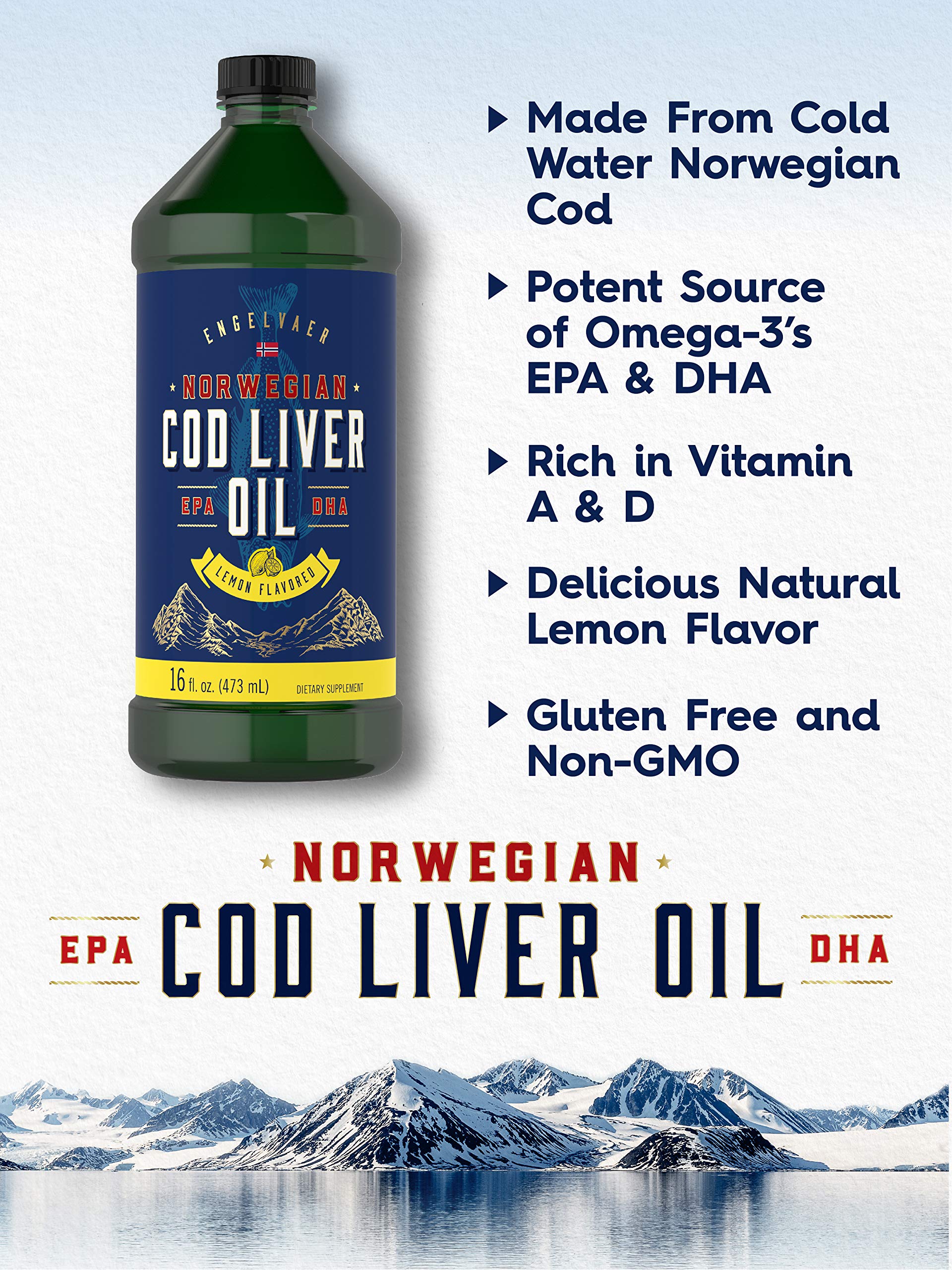 3-pack packaging of Carlyle Cod Liver Oil Liquid lemon flavor