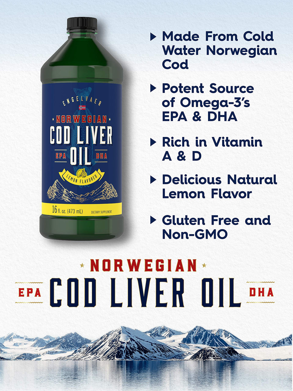 3-pack packaging of Carlyle Cod Liver Oil Liquid lemon flavor