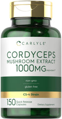 Carlyle Cordyceps 1000mg capsules bottle – 150 count