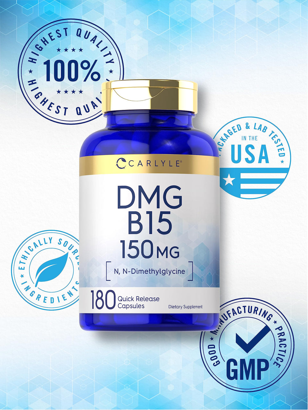 List of ingredients for Carlyle DMG Supplement