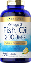Carlyle Fish Oil Omega-3 2000mg bottle label